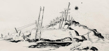 Jean Lurat, Aprsa On Recommence, Huit Dessins La Plume, Lithograph