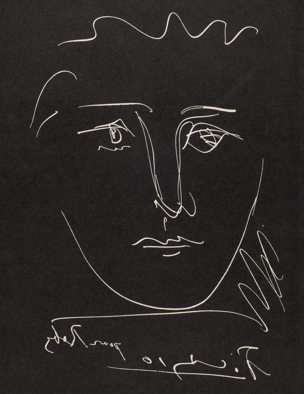 Pablo Picasso, Pour Roby, Noir (Bloch 680; Cramer 57), L'Ge De Soleil, Engraving