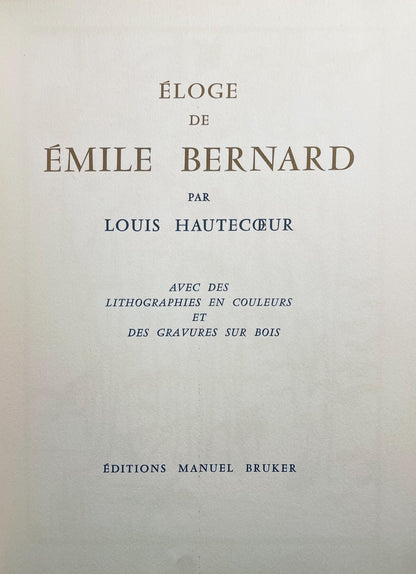Mile Bernard, Composition, Loge De Mile Bernard, Woodcut