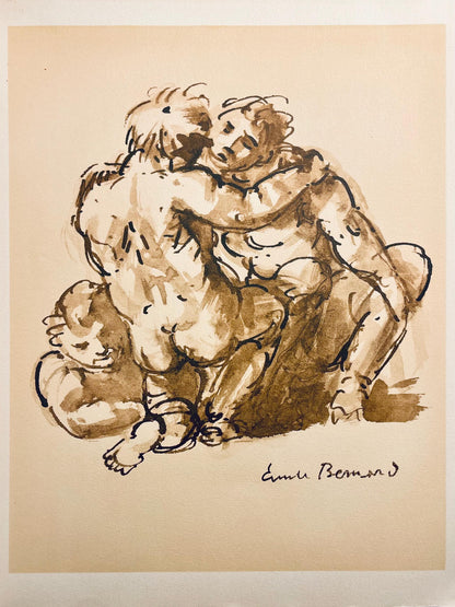 Mile Bernard, Composition, Loge De Mile Bernard, Woodcut