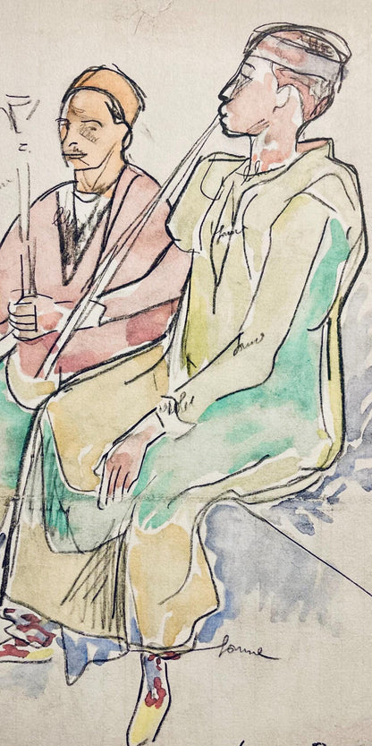 Mile Bernard, Composition, Loge De Mile Bernard, Woodcut