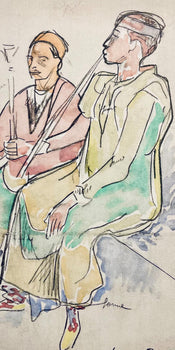 Mile Bernard, Composition, Loge De Mile Bernard, Woodcut