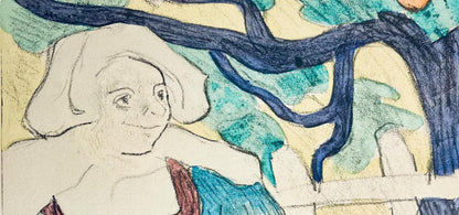 Mile Bernard, Composition, Loge De Mile Bernard, Woodcut