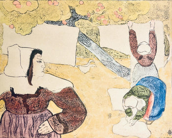 Mile Bernard, Composition, Loge De Mile Bernard, Woodcut
