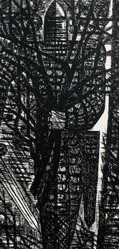 Etching - Marcel Gromaire - La Foret En Marche - Scne XXIII - Shakespeare - Macbeth - Eaux-fortes