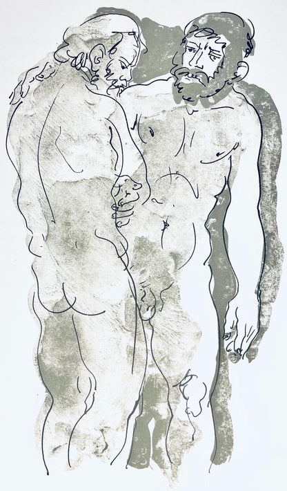 Hans Erni, Composition, Rflexions Simples Sur Le Corps, Lithograph