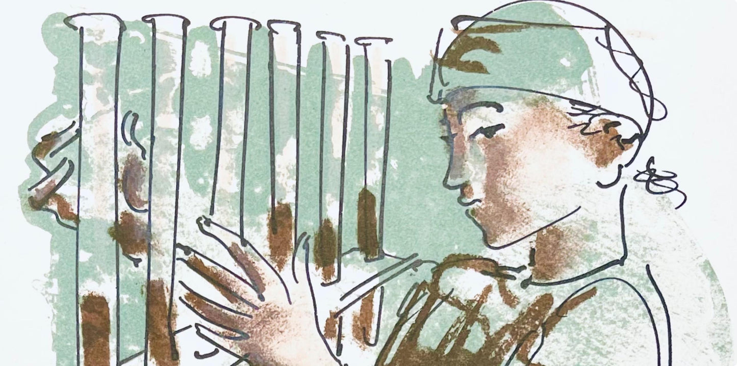 Hans Erni, Composition, Rflexions Simples Sur Le Corps, Lithograph