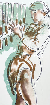 Hans Erni, Composition, Rflexions Simples Sur Le Corps, Lithograph