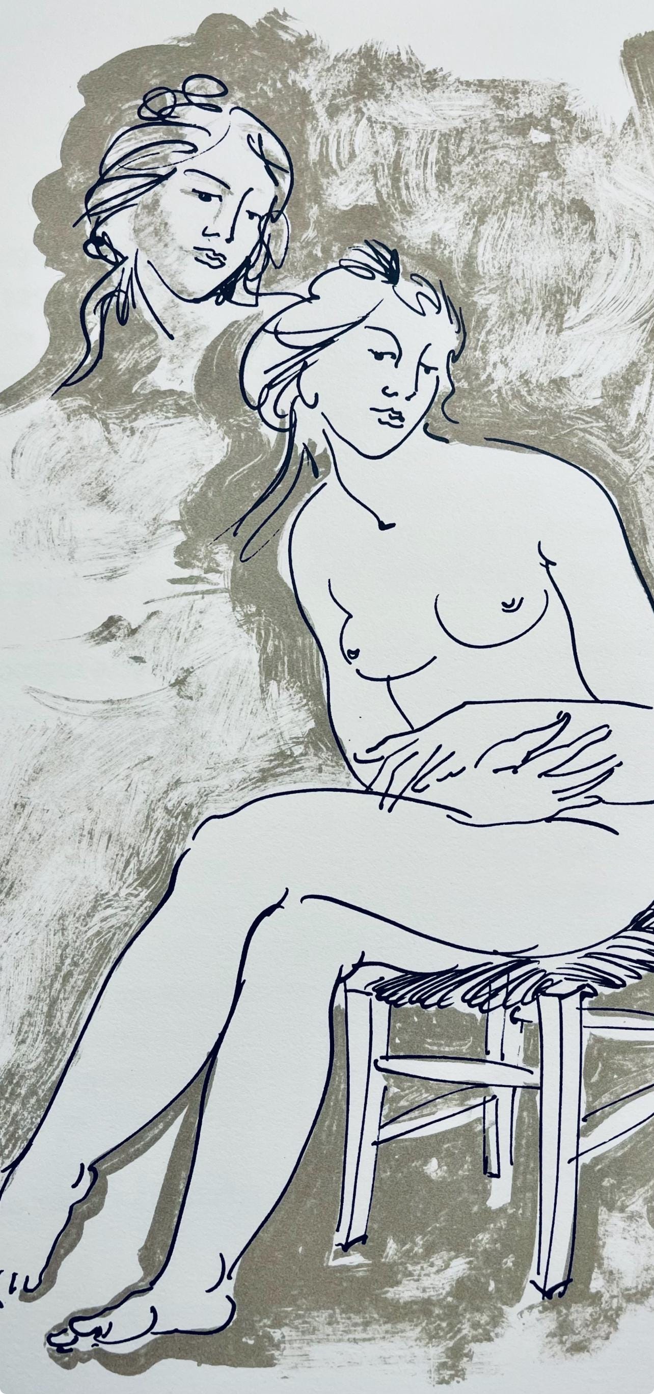 Hans Erni, Composition, Rflexions Simples Sur Le Corps, Lithograph