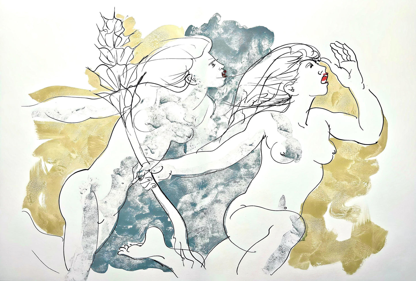 Hans Erni, Composition, Rflexions Simples Sur Le Corps, Lithograph