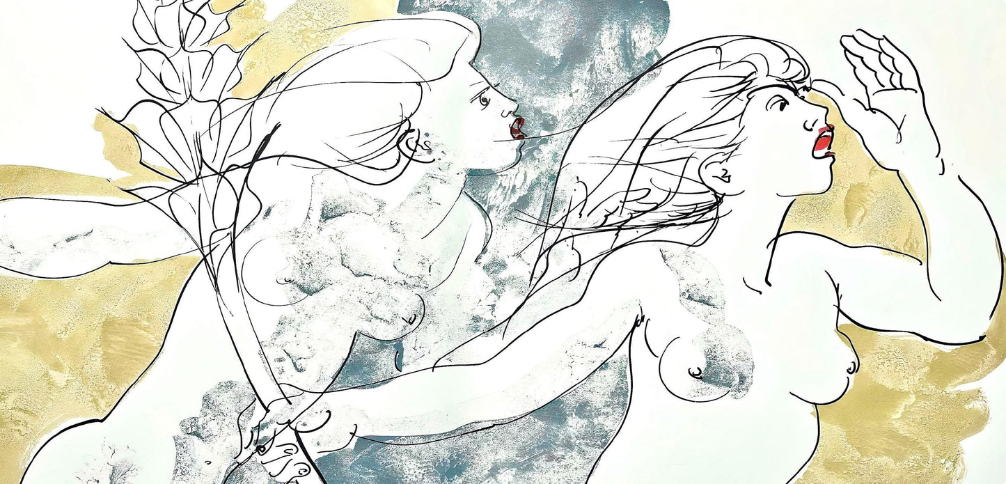 Hans Erni, Composition, Rflexions Simples Sur Le Corps, Lithograph