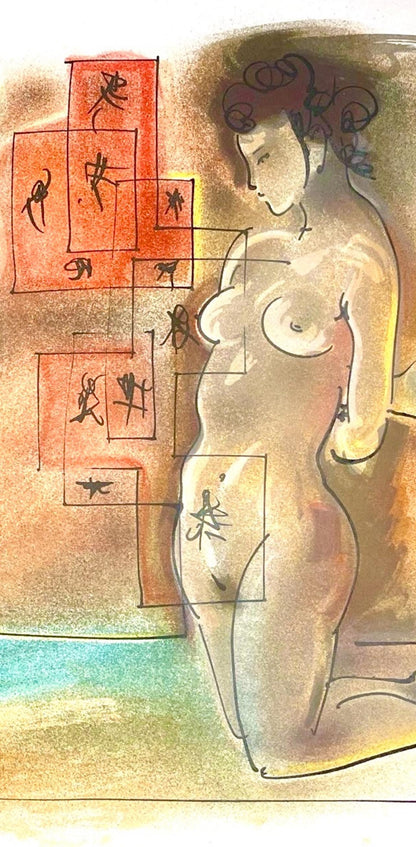 Hans Erni, Composition, Rflexions Simples Sur Le Corps, Lithograph