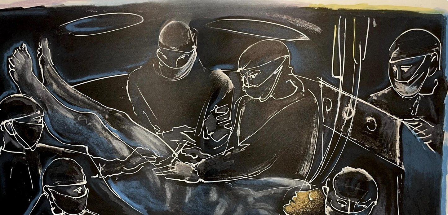 Hans Erni, Composition, Rflexions Simples Sur Le Corps, Lithograph