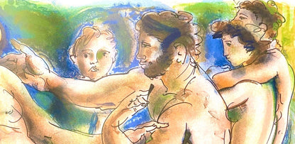 Hans Erni, Composition, Rflexions Simples Sur Le Corps, Lithograph