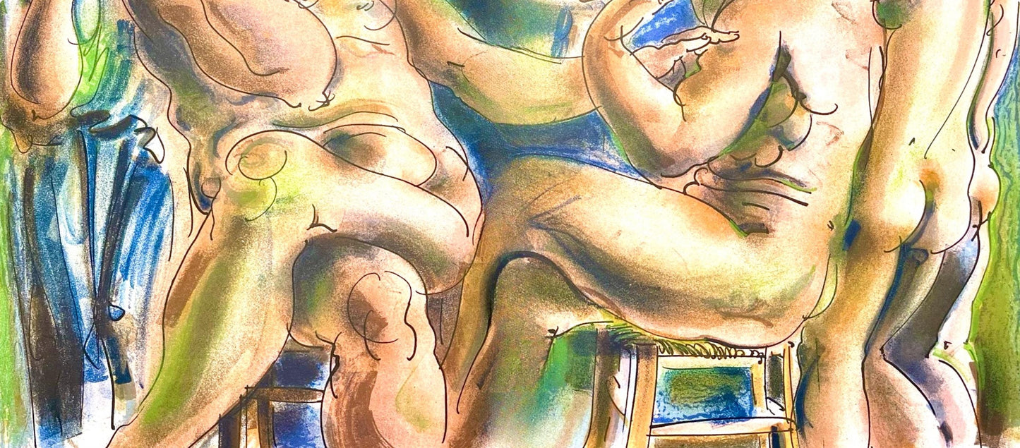 Hans Erni, Composition, Rflexions Simples Sur Le Corps, Lithograph