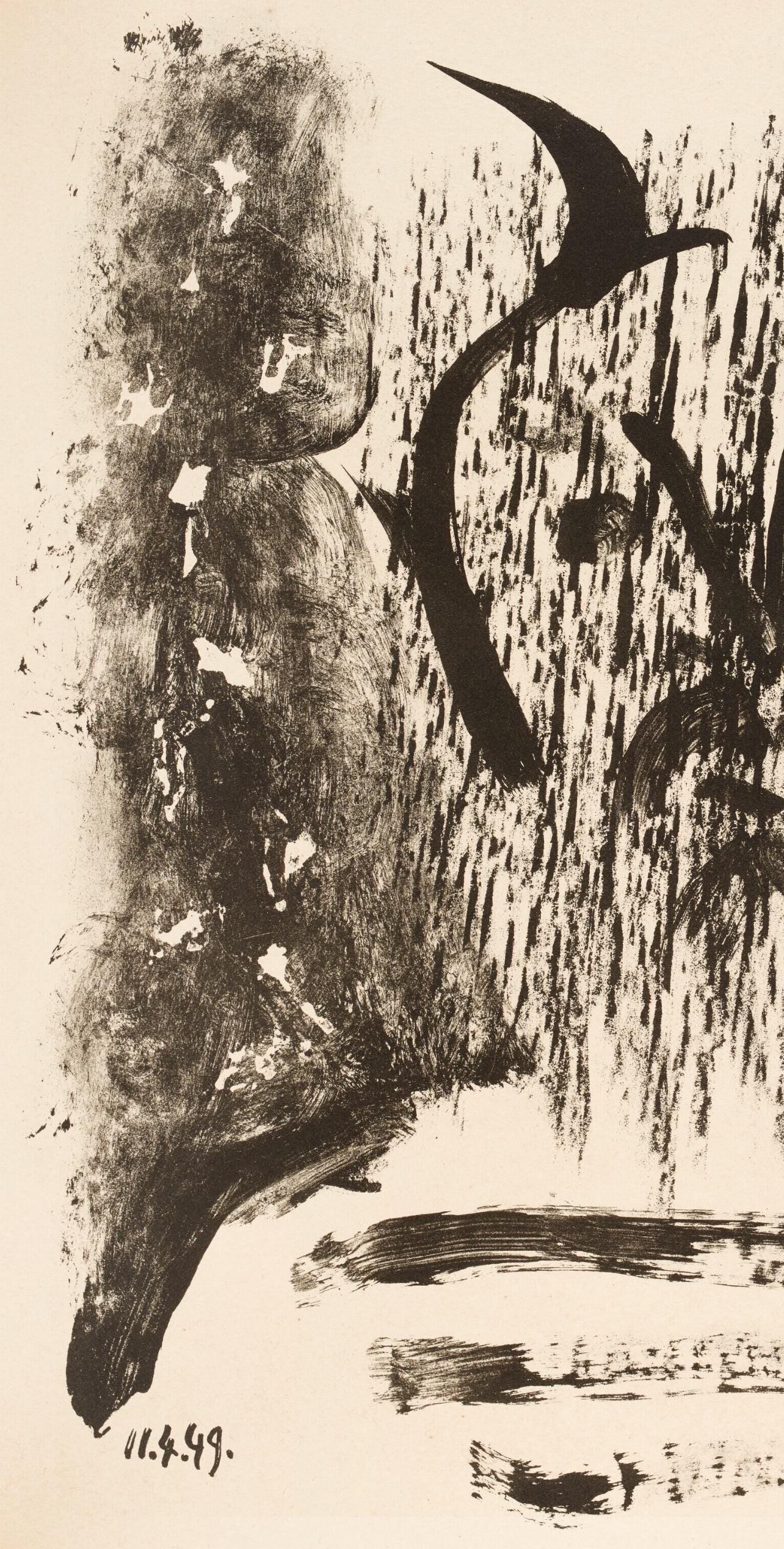Pablo Picasso, Composition (Bloch 605-608; Mourlot 177; Reue 519-522), Elegy Of Ihpetonga,
