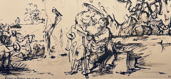 Rembrandt Van Rijn, Eliezer And Rebekah At The Well, Rembrandt, Drawings From The Bible, Collotype