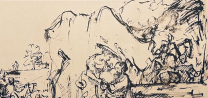 Rembrandt Van Rijn, Eliezer And Rebekah At The Well, Rembrandt, Drawings From The Bible, Collotype