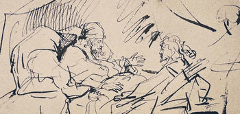 Rembrandt Van Rijn, Isaac Refusing His Blessing To Esau, Drawings From The Bible, Collotype