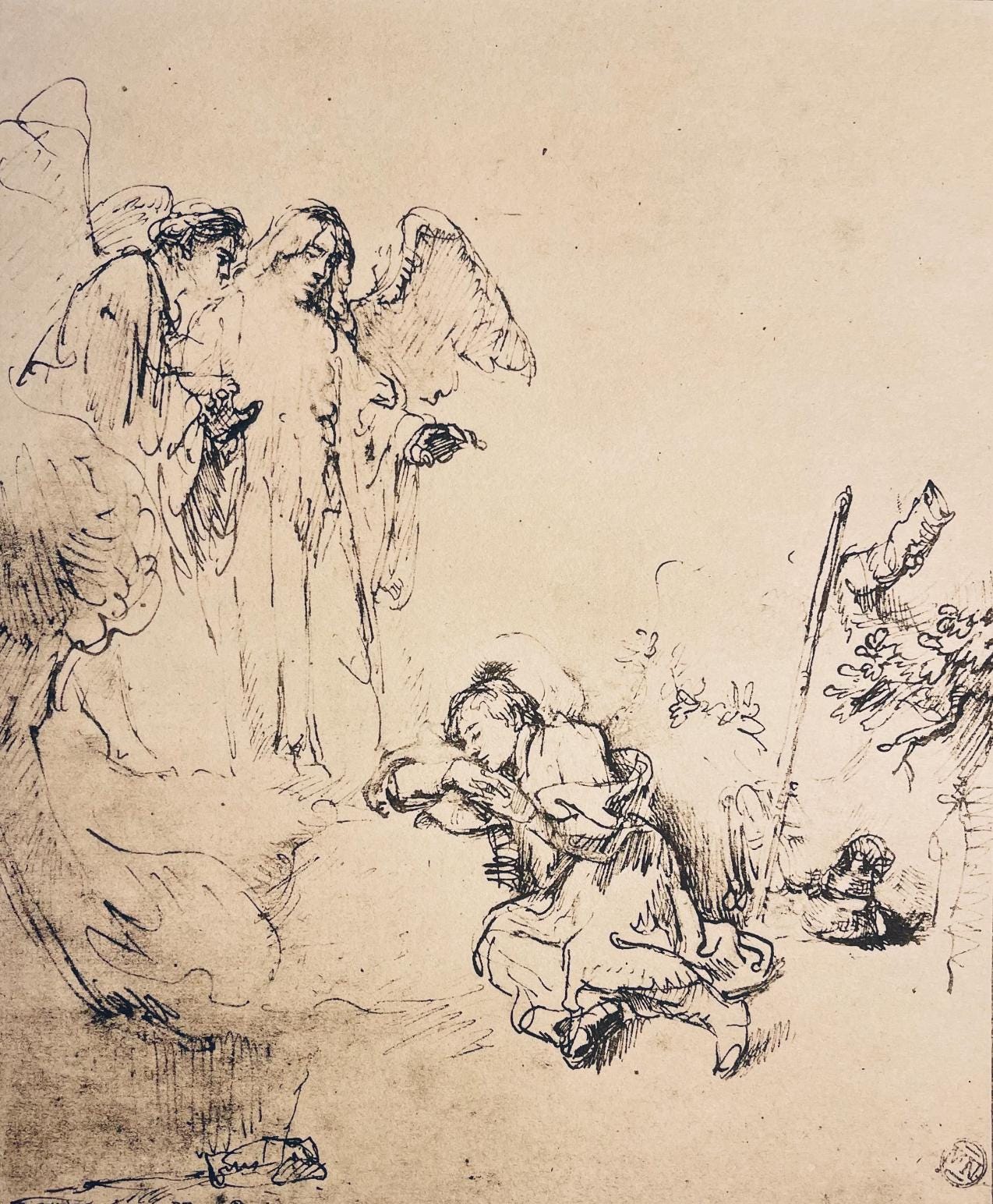 Rembrandt Van Rijn, Jacob'S Dream, Drawings From The Bible, Collotype