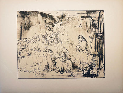 Rembrandt Van Rijn, Joseph Telling His Dream, Drawings From The Bible, Collotype