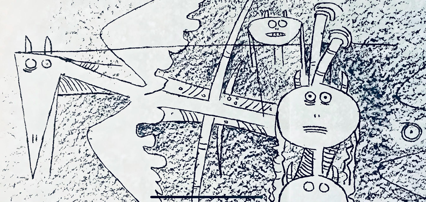 Wifredo Lam ???, Composition, Suites N3, Lithograph