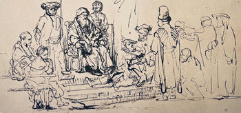 Rembrandt Van Rijn, The Brothers Asking Jacob To Let Benjamin Go With Them, Collotype