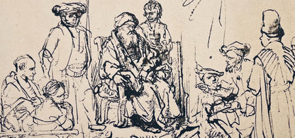 Rembrandt Van Rijn, The Brothers Asking Jacob To Let Benjamin Go With Them, Collotype