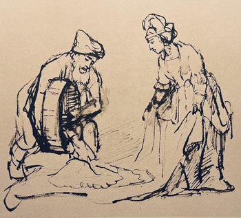 Rembrandt Van Rijn, Boaz Pouring Out Barley For Ruth, Collotype