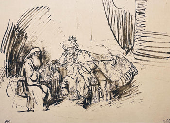 Rembrandt Van Rijn, Nathan Reprimanding David, Collotype