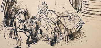 Rembrandt Van Rijn, Nathan Reprimanding David, Collotype