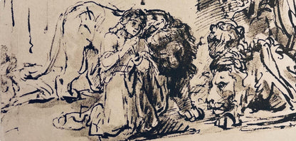 Rembrandt Van Rijn, Daniel In The Lions' Den, Collotype