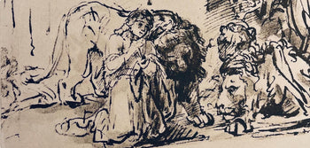 Rembrandt Van Rijn, Daniel In The Lions' Den, Collotype