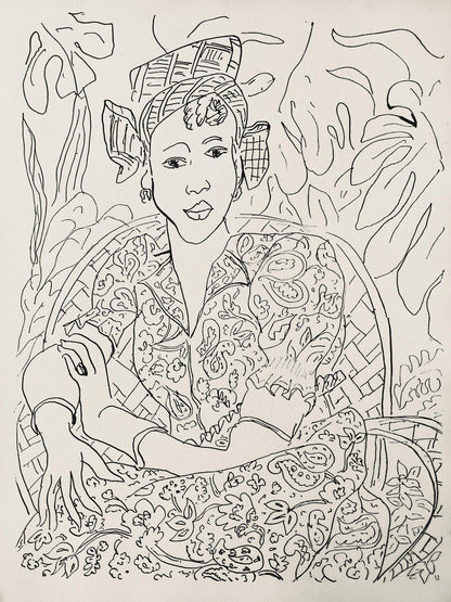 Henri Matisse, Composition, Dessins De Matisse, Hommage N2, Lithograph