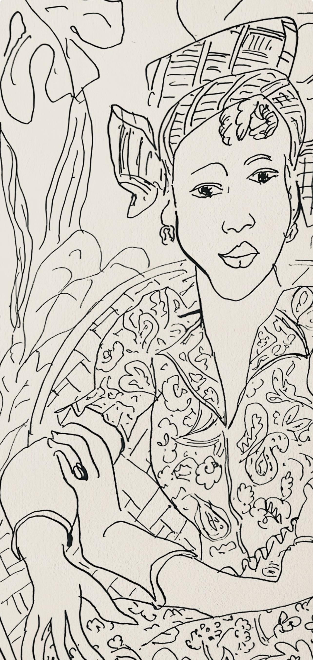 Henri Matisse, Composition, Dessins De Matisse, Hommage N2, Lithograph