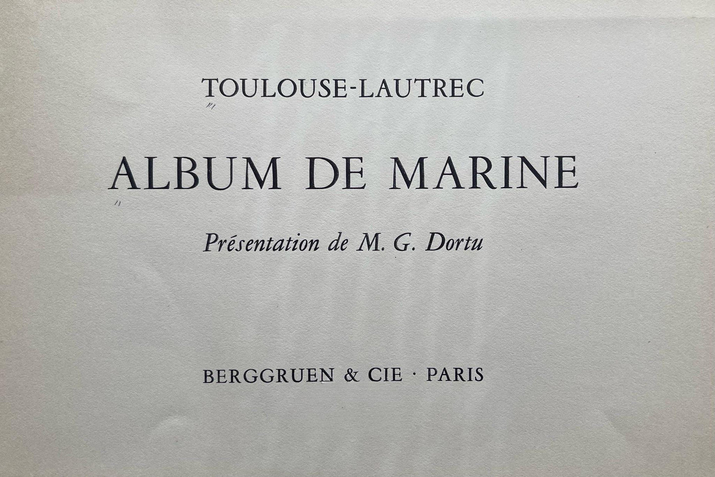 Henri de Toulouse-Lautrec, Composition, Toulouse-Lautrec, Album De Marine, Lithograph