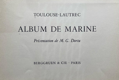Henri de Toulouse-Lautrec, Composition, Toulouse-Lautrec, Album De Marine, Lithograph