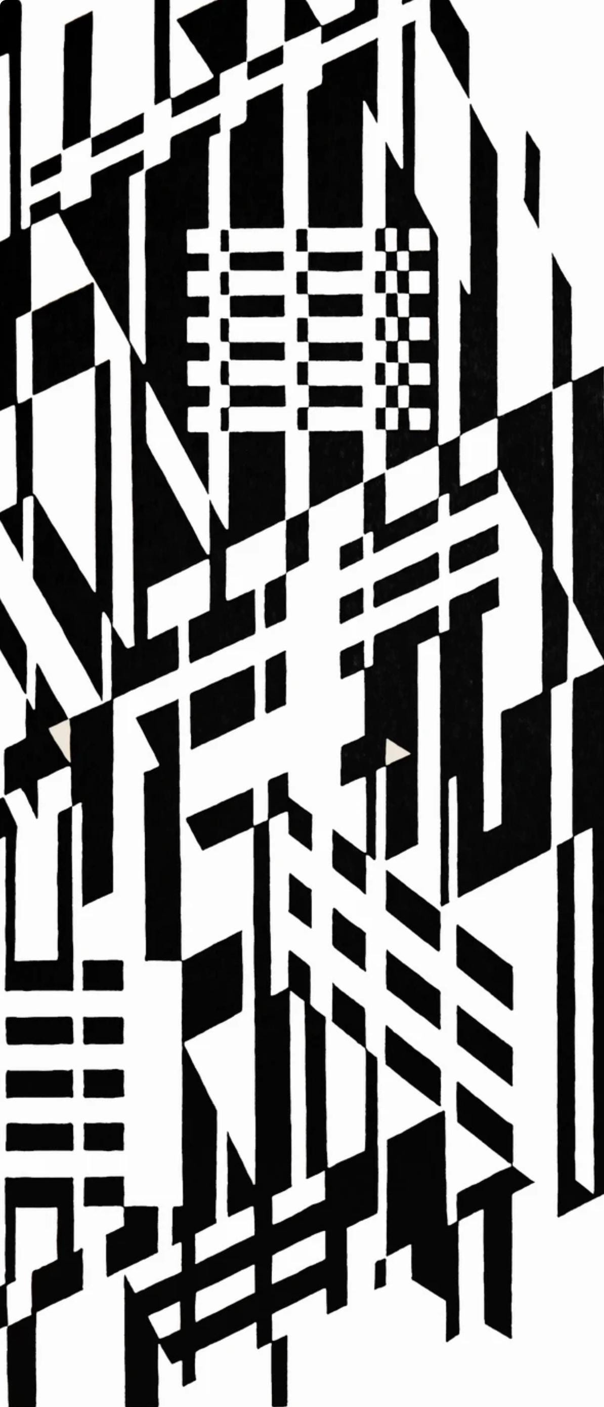 Victor Vasarely, Composition, Linaires, Hliogravure