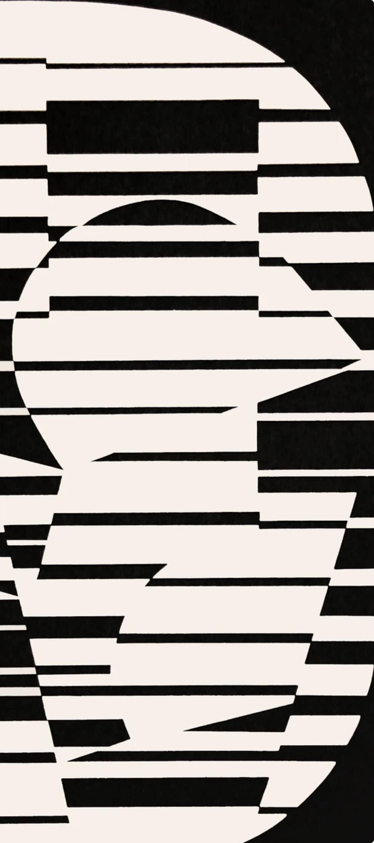 Victor Vasarely, Composition, Linaires, Hliogravure