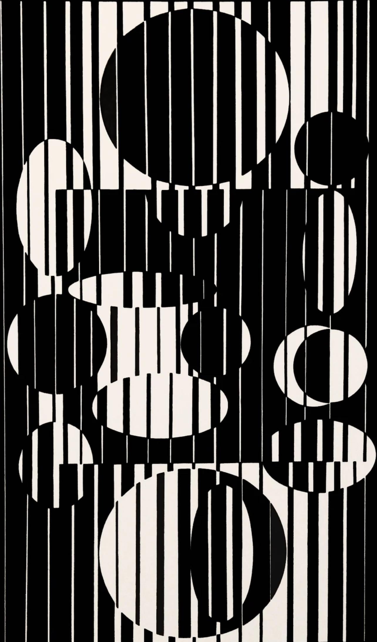 Victor Vasarely, Composition, Linaires, Hliogravure