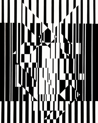 Victor Vasarely, Composition, Linaires, Hliogravure