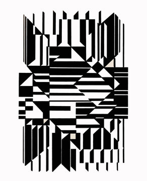 Hliogravure - Victor Vasarely - Composition - Linaires
