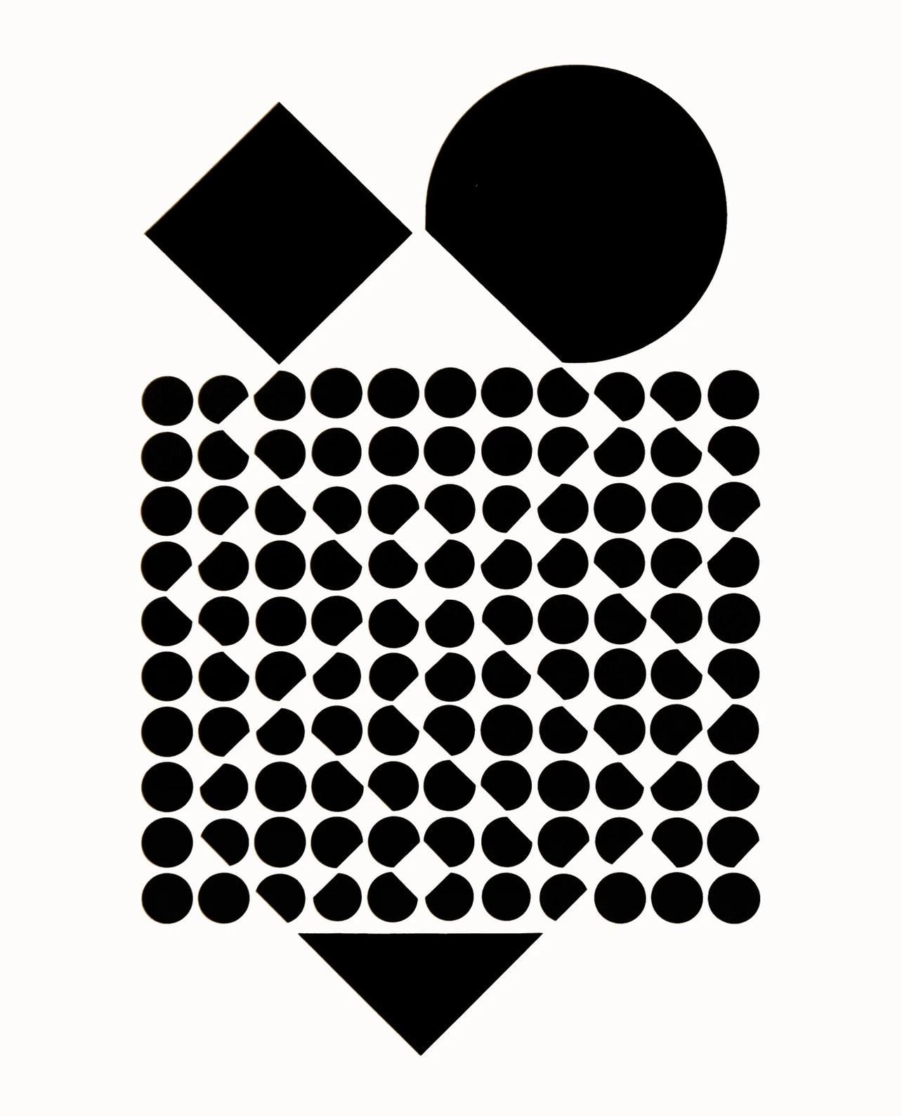 Victor Vasarely, Composition, Corpusculaires, Hliogravure