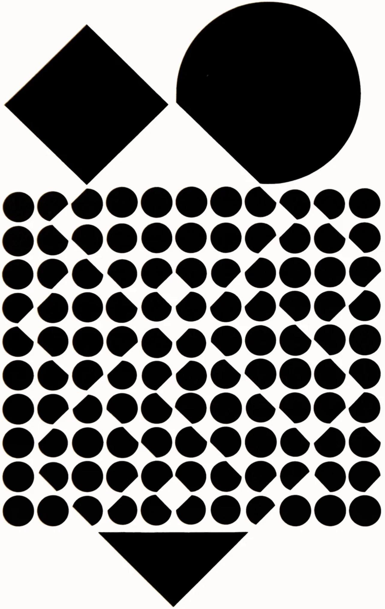 Victor Vasarely, Composition, Corpusculaires, Hliogravure