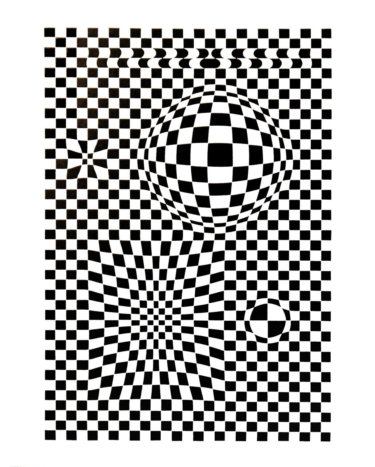Victor Vasarely, Composition, Corpusculaires, Hliogravure