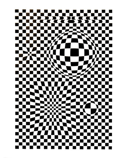 Victor Vasarely, Composition, Corpusculaires, Hliogravure