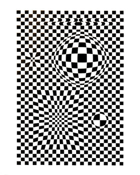 Victor Vasarely, Composition, Corpusculaires, Hliogravure