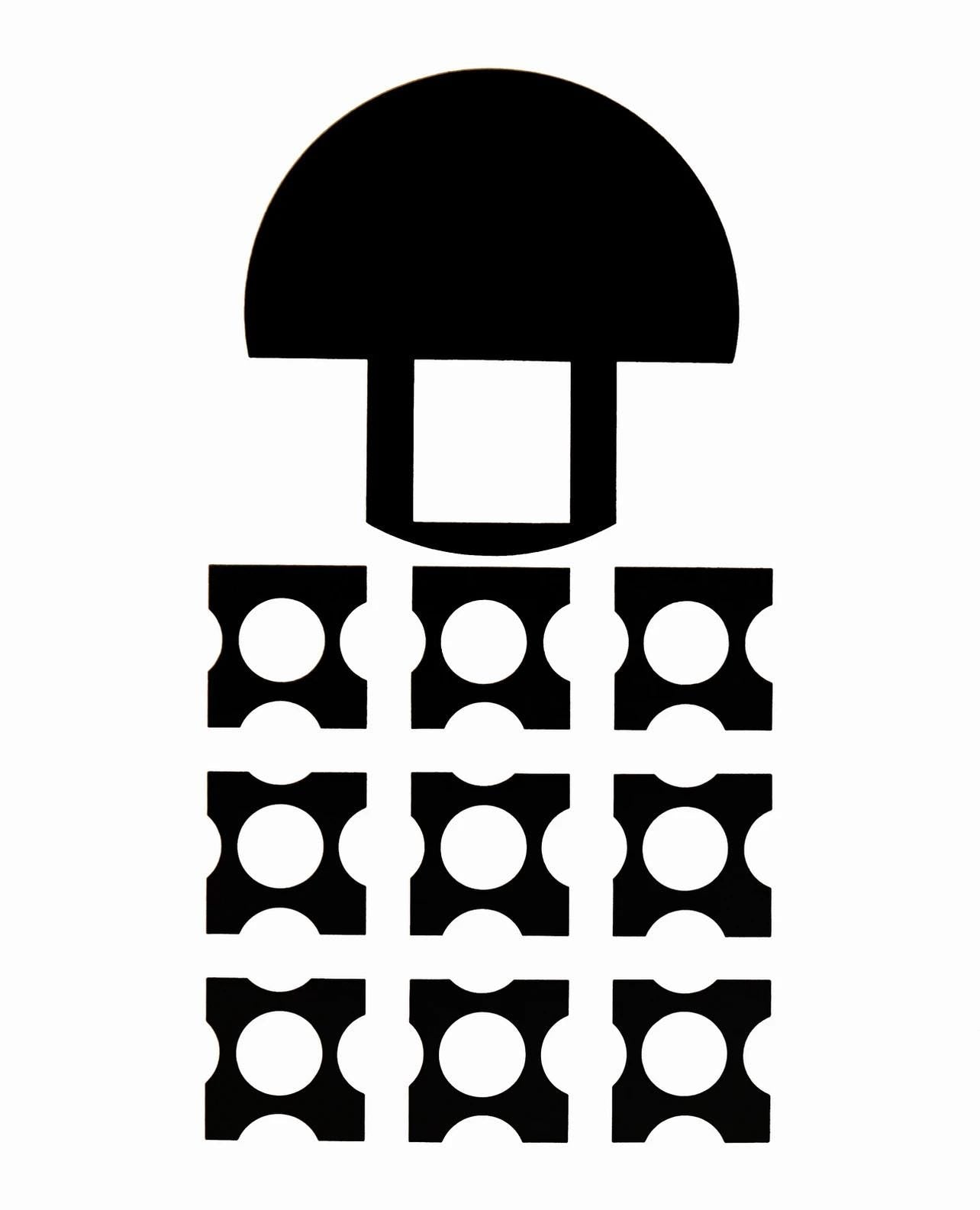 Victor Vasarely, Composition, Corpusculaires, Hliogravure