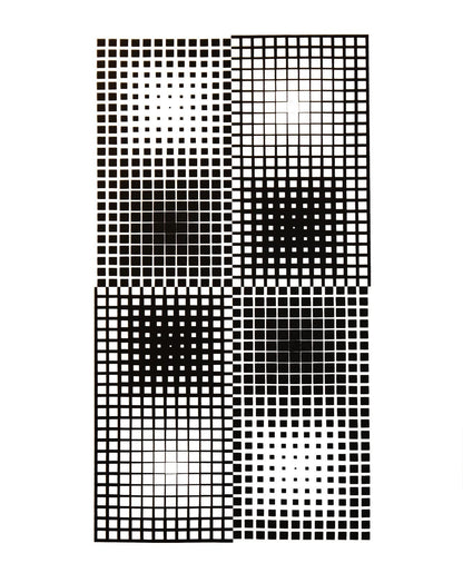 Victor Vasarely, Composition, Corpusculaires, Hliogravure