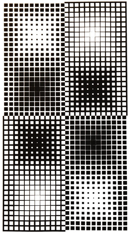 Victor Vasarely, Composition, Corpusculaires, Hliogravure